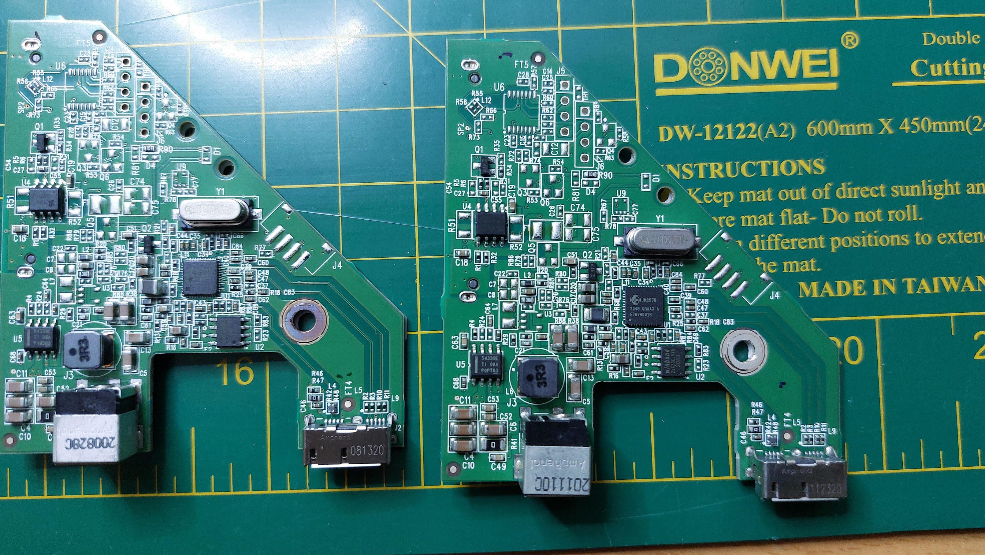 Asmedia controller and Jmicron controller next to each other