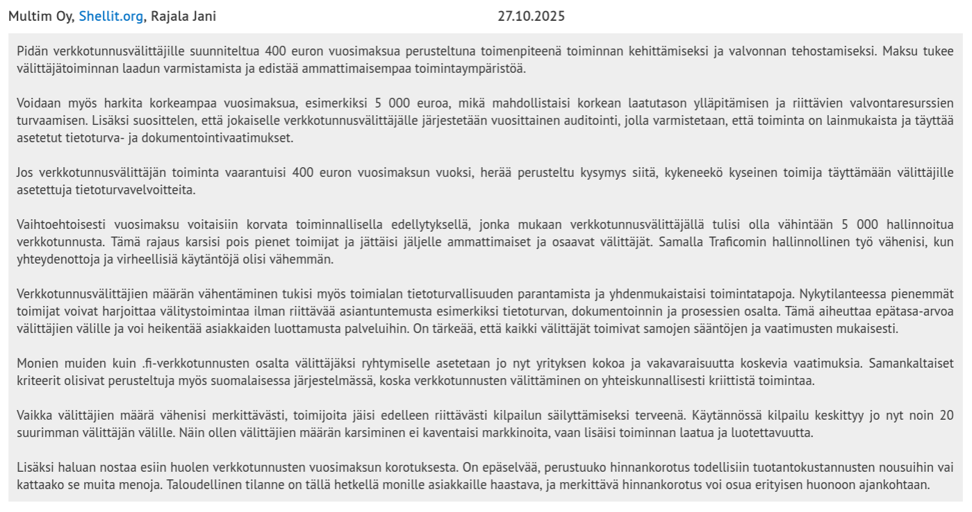 Shellit.org statement